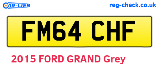 FM64CHF are the vehicle registration plates.