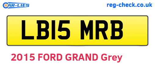 LB15MRB are the vehicle registration plates.
