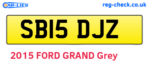 SB15DJZ are the vehicle registration plates.