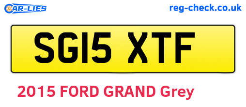 SG15XTF are the vehicle registration plates.