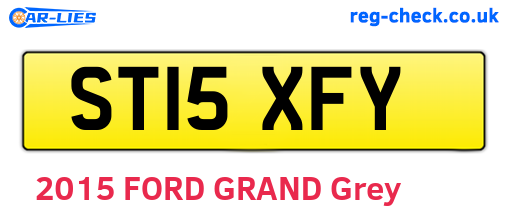 ST15XFY are the vehicle registration plates.