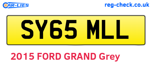 SY65MLL are the vehicle registration plates.