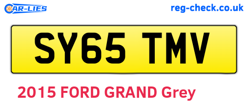SY65TMV are the vehicle registration plates.