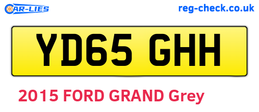 YD65GHH are the vehicle registration plates.