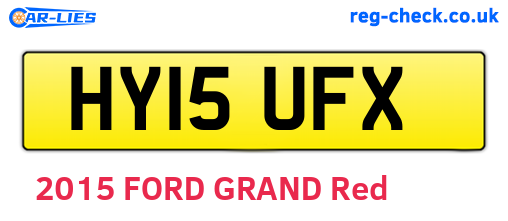 HY15UFX are the vehicle registration plates.