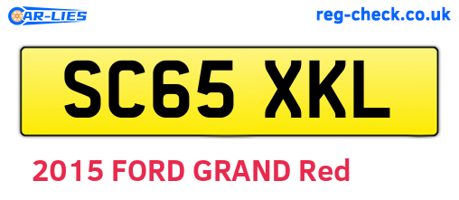 SC65XKL are the vehicle registration plates.