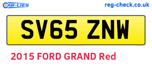 SV65ZNW are the vehicle registration plates.