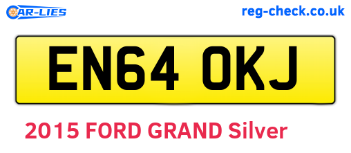 EN64OKJ are the vehicle registration plates.
