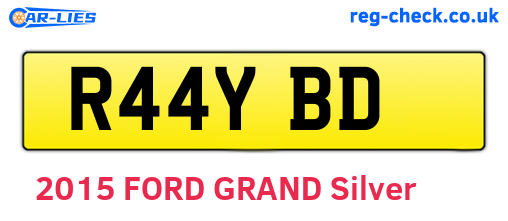 R44YBD are the vehicle registration plates.