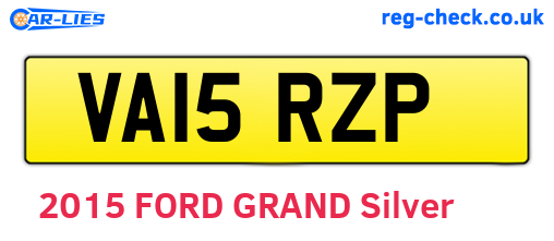 VA15RZP are the vehicle registration plates.