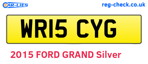 WR15CYG are the vehicle registration plates.