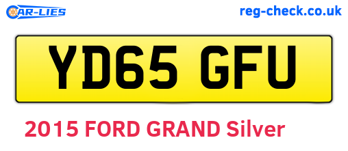 YD65GFU are the vehicle registration plates.