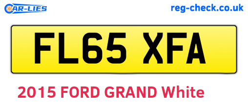 FL65XFA are the vehicle registration plates.