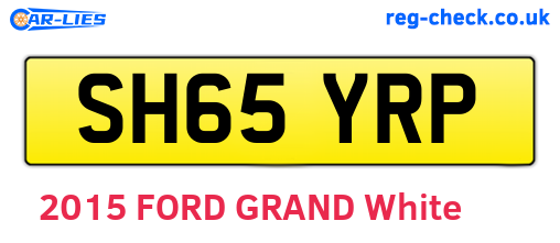 SH65YRP are the vehicle registration plates.