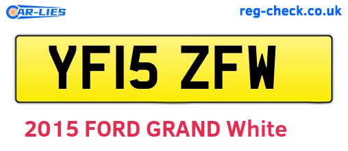 YF15ZFW are the vehicle registration plates.