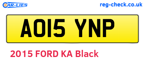 AO15YNP are the vehicle registration plates.