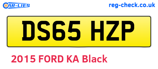 DS65HZP are the vehicle registration plates.