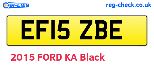 EF15ZBE are the vehicle registration plates.