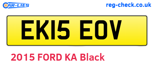 EK15EOV are the vehicle registration plates.