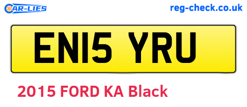 EN15YRU are the vehicle registration plates.