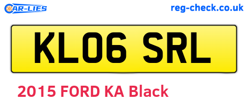 KL06SRL are the vehicle registration plates.