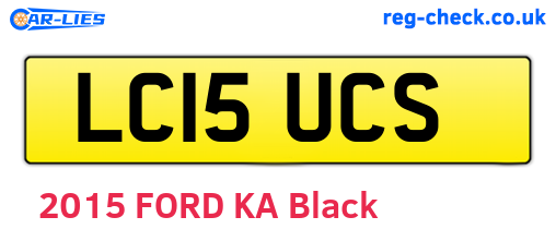 LC15UCS are the vehicle registration plates.
