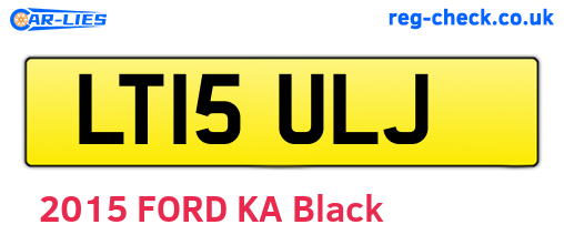 LT15ULJ are the vehicle registration plates.