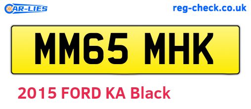 MM65MHK are the vehicle registration plates.
