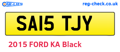 SA15TJY are the vehicle registration plates.