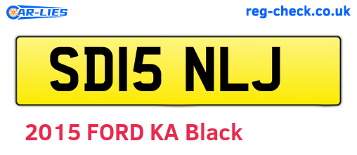 SD15NLJ are the vehicle registration plates.
