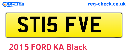ST15FVE are the vehicle registration plates.