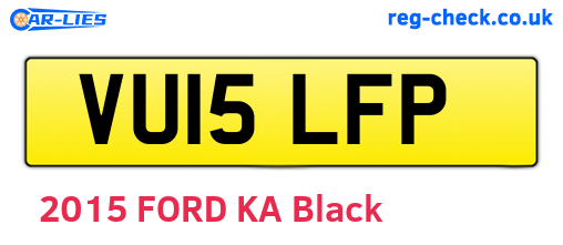 VU15LFP are the vehicle registration plates.