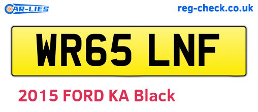 WR65LNF are the vehicle registration plates.