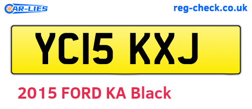 YC15KXJ are the vehicle registration plates.