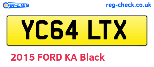 YC64LTX are the vehicle registration plates.