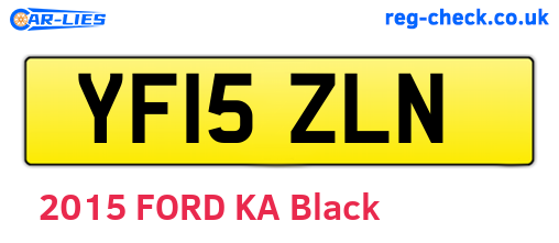 YF15ZLN are the vehicle registration plates.