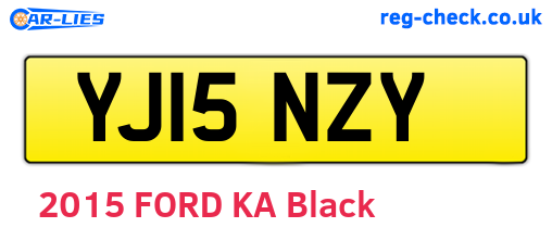 YJ15NZY are the vehicle registration plates.