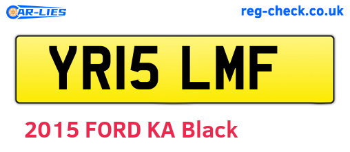 YR15LMF are the vehicle registration plates.