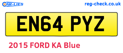 EN64PYZ are the vehicle registration plates.