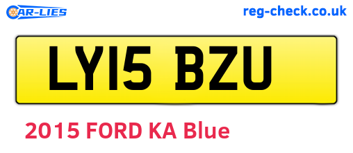 LY15BZU are the vehicle registration plates.
