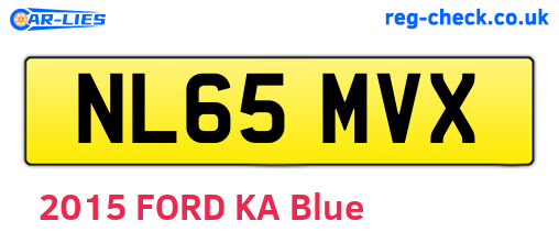 NL65MVX are the vehicle registration plates.