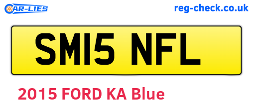 SM15NFL are the vehicle registration plates.