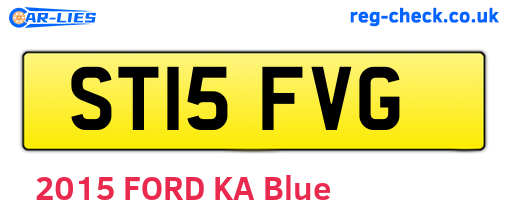 ST15FVG are the vehicle registration plates.