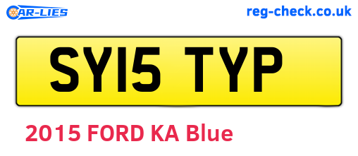 SY15TYP are the vehicle registration plates.