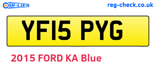 YF15PYG are the vehicle registration plates.