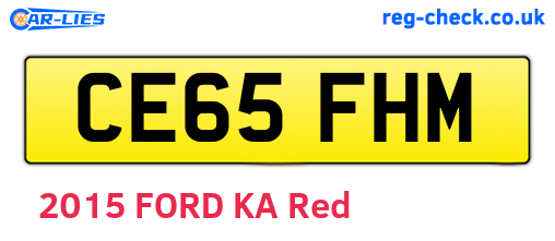 CE65FHM are the vehicle registration plates.