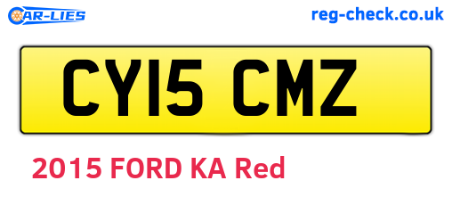 CY15CMZ are the vehicle registration plates.