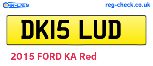 DK15LUD are the vehicle registration plates.