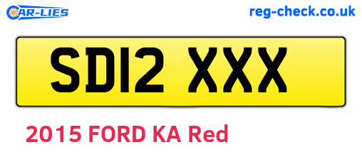 SD12XXX are the vehicle registration plates.