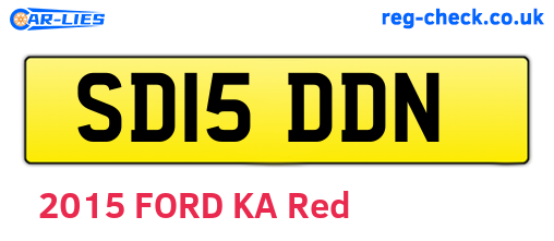 SD15DDN are the vehicle registration plates.